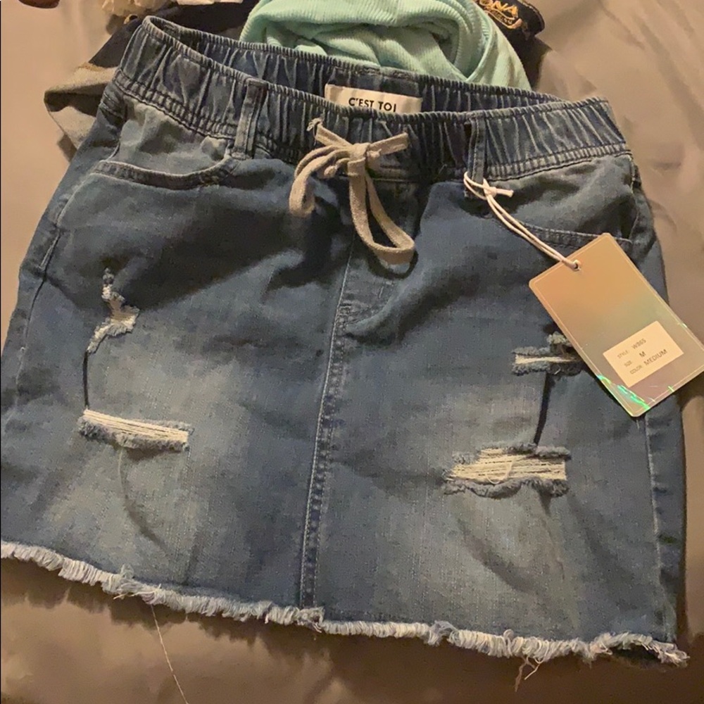 Denim skirt sz medium